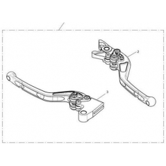 Triumph OEM Parts Triumph Thruxton Clutch Lever, Adj, Long. Kit, Std - T2041338 | T2041338 | tri_T2041338 | euronetbike-net