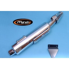 Marving Exhaust MARVING AMACAL Ø 114 SINGLE - CHROMIUM | H/AAA/52/BC | mvg_H-AAA-52-BC | euronetbike-net