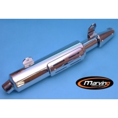 Marving Exhaust MARVING AMACAL Ø 114 SINGLE - CHROMIUM | H/AAA/60/BC | mvg_H-AAA-60-BC | euronetbike-net