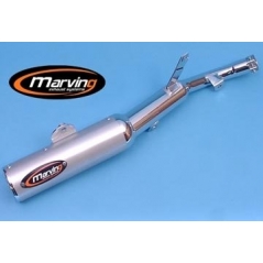 Marving Exhaust MARVING AMACAL Ø 89 SINGLE - CROMIUM + ALUMINIUM | H/AAA/66/BC | mvg_H-AAA-66-BC | euronetbike-net