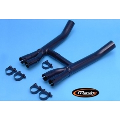 Marving Exhaust MARVING CONNECTION PIPES - BLACK | K/2103/NC | mvg_K-2103-NC | euronetbike-net