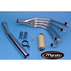 Marving Exhaust MARVING 4/1 RACING GROUP - CHROMIUM | K/25/BC | mvg_K-25-BC | euronetbike-net