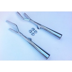 Marving Exhaust MARVING MARVI COUPLE - CHROMIUM | S/2107/BC | mvg_S-2107-BC | euronetbike-net