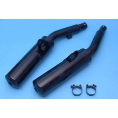 Marving Exhaust MARVING CYLINDRICAL Ø 100 COUPLE - BLACK | Y/2085/NC | mvg_Y-2085-NC | euronetbike-net