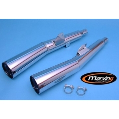 Marving Exhaust MARVING CONNECTION PIPES - CHROMIUM | Y/2115/BC | mvg_Y-2115-BC | euronetbike-net