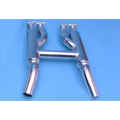 Marving Exhaust MARVING CONNECTION PIPES - CHROMIUM | Y/2143/BC | mvg_Y-2143-BC | euronetbike-net
