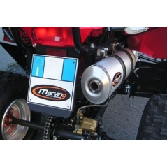 Marving Exhaust MARVING QUAD ATV LINE SINGLE - ALUMINIUM | EU/ALO/D60 | mvg_EU-ALO-D60 | euronetbike-net