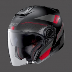 Nolan Nolan Jet Helmet N40.5 Pivot N-com Red Flat Black, XXS | N450005260259 | nol_N450005260259 | euronetbike-net