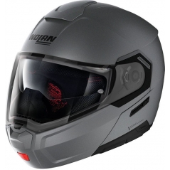 Nolan Nolan Modular Helmet N90.3 Classic N-com Flat Vulcan Grey, XXS | N930000270029 | nol_N930000270029 | euronetbike-net