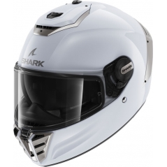 Shark Helmets Shark Full Face Helmet SPARTAN RS BLANK, White Silver Glossy/W01, Size L | HE8100EW01L / HE8100W01L | sh_HE8100EW01XXL | euronetbike-net