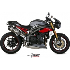 Mivv silencers Mivv SPORT SPEED EDGE 2 SLIP-ON Muffler STAINLESS STEEL for TRIUMPH SPEED TRIPLE 2016 - 2017 ECE approved (Euro4) | AT.016.LRX | mivv_AT016LRX | euronetbike-net