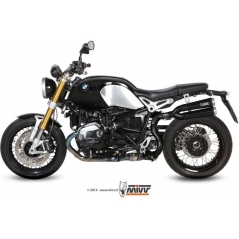 Mivv silencers Mivv SPORT X-cone SLIP-ON Muffler BLACK PAINTED STAINLESS STEEL for BMW R NINE T 2014 ECE approved (Euro3/Euro4) | B.024.LP1 | mivv_B024LP1 | euronetbike-net