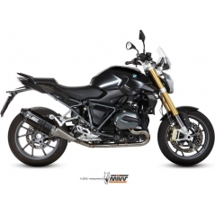 Mivv silencers Mivv SPORT SPEED EDGE SLIP-ON Muffler BLACK STAINLESS STEEL for BMW R 1200 R / RS 2015 ECE approved (Euro3/Euro4) | B.026.LRB | mivv_B026LRB | euronetbike-net