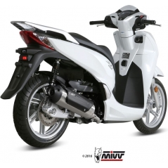 Mivv silencers Mivv URBAN Imp. compl./Full sys. 1x1 STAINLESS STEEL for HONDA SH 300 2015 - 2016 ECE approved (Euro3) | C.HO.0007.K | mivv_CHO0007K | euronetbike-net