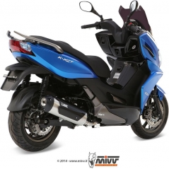 Mivv silencers Mivv URBAN Imp. compl./Full sys. 1x1 STAINLESS STEEL for KYMCO K-XCT 300 2012 - 2016 ECE approved (Euro3) | C.KY.0017.K | mivv_CKY0017K | euronetbike-net