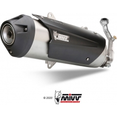 Mivv silencers Mivv URBAN Imp. compl./Full sys. 1x1 STAINLESS STEEL for PIAGGIO MP3 400 2007 - 2011 EC approved | C.PG.0018.B | mivv_CPG0018B | euronetbike-net