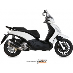 Mivv silencers Mivv URBAN Imp. compl./Full sys. 1x1 STAINLESS STEEL for PIAGGIO BEVERLY 125 2014 - 2016 EC approved | C.PG.0019.B | mivv_CPG0019B | euronetbike-net