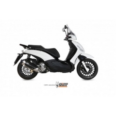 Mivv silencers Mivv URBAN Imp. compl./Full sys. 1x1 STAINLESS STEEL for PIAGGIO BEVERLY 125 2014 - 2016 ECE approved | C.PG.0019.K | mivv_CPG0019K | euronetbike-net