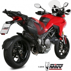 Mivv silencers Mivv SPORT SUONO SLIP-ON Muffler BLACK STAINLESS STEEL for DUCATI MULTISTRADA 1200 2015 - 2017 NOT approved | D.033.S9 | mivv_D033S9 | euronetbike-net