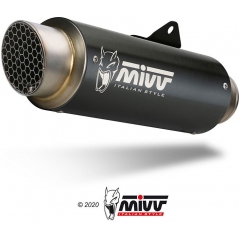Mivv silencers Mivv SPORT GPpro SLIP-ON Muffler BLACK STAINLESS STEEL for DUCATI MONSTER 821 2018 ECE approved (Euro4) Catalyzer is included | D.041.LXBP | mivv_D041LXBP | euronetbike-net