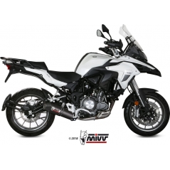 Mivv silencers Mivv SPORT OVAL SLIP-ON Muffler CARBON WITH CARBON CAP for BENELLI TRK 502 2017 ECE approved (Euro4) | E.003.L3C | mivv_E003L3C | euronetbike-net