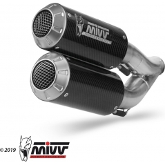 Mivv silencers Mivv SPORT M3 2 SLIP-ON Muffler CARBON for HONDA CB 1000 R 2018 ECE approved (Euro4) | H.069.LM3C | mivv_H069LM3C | euronetbike-net