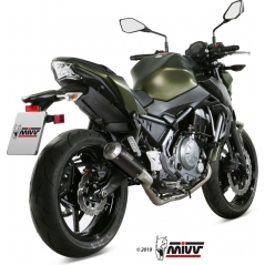 Mivv silencers Mivv SPORT M3 Imp. compl./Full sys. 2x1 BLACK STAINLESS STEEL for KAWASAKI NINJA 650 2017 NOT approved | K.044.SM3B | mivv_K044SM3B | euronetbike-net