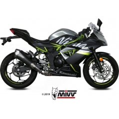 Mivv silencers Mivv SPORT DELTA RACE SLIP-ON Muffler BLACK STAINLESS STEEL for KAWASAKI NINJA 125 2019 ECE approved (Euro4) | K.048.LDRB | mivv_K048LDRB | euronetbike-net
