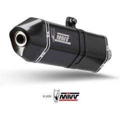 Mivv silencers Mivv SPORT SPEED EDGE SLIP-ON Muffler BLACK STAINLESS STEEL for TRIUMPH TIGER 1050 SPORT 2017 ECE approved (Euro4) Catalyzer is included | T.017.LRB | mivv_T017LRB | euronetbike-net
