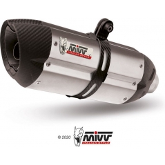Mivv silencers Mivv POWER STEEL SUONO Imp. compl./Full sys. 4x2x2 INOX coppe carbonio/ST. STEEL carbon caps for YAMAHA YZF 1000 R1 2009 - 2014 NOT approved | X.YA.0004.S7 | mivv_XYA0004S7 | euronetbike-net