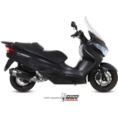 Mivv silencers Mivv URBAN Imp. compl./Full sys. 1x1 STAINLESS STEEL for SUZUKI BURGMAN 200 2007 - 2013 ECE approved | C.SU.0012.K | mivv_CSU0012K | euronetbike-net