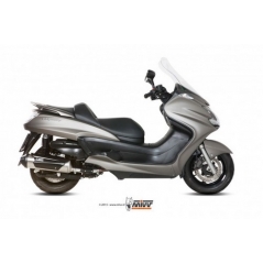 Mivv silencers Mivv URBAN Imp. compl./Full sys. 1x1 STAINLESS STEEL for YAMAHA MAJESTY 400 2007 - 2014 ECE approved | C.YA.0010.K | mivv_CYA0010K | euronetbike-net