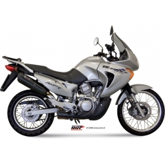 Mivv silencers Mivv SPORT SUONO SLIP-ON Muffler BLACK STAINLESS STEEL for HONDA XLV 650 TRANSALP 2000 - 2004 EC approved Catalyzer is included | H.023.L9 | mivv_H023L9 | euronetbike-net