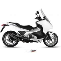Mivv silencers Mivv SPORT SUONO SLIP-ON Muffler BLACK STAINLESS STEEL for HONDA INTEGRA 700 2012 - 2013 EC approved | H.046.L9 | mivv_H046L9 | euronetbike-net