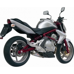 Mivv silencers Mivv SPORT X-cone SLIP-ON Muffler INOX/ST. STEEL for KAWASAKI ER-6n / f 2005 - 2011 EC approved | K.015.LC3 | mivv_K015LC3 | euronetbike-net