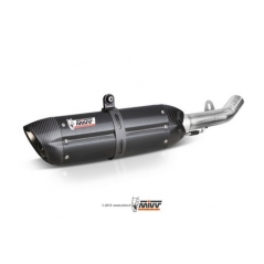 Mivv silencers Mivv SPORT SUONO SLIP-ON Muffler BLACK STAINLESS STEEL for KAWASAKI Z 750 R 2011 - 2014 EC approved Catalyzer is included | K.028.L9 | mivv_K028L9 | euronetbike-net