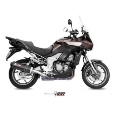 Mivv silencers Mivv SPORT OVAL SLIP-ON Muffler CARBON WITH CARBON CAP for KAWASAKI Versys 1000 2012 - 2014 EC approved | K.034.LEC | mivv_K034LEC | euronetbike-net
