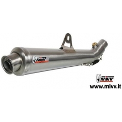 Mivv silencers Mivv SPORT X-cone SLIP-ON Muffler INOX/ST. STEEL for KAWASAKI ER-6n / f 2005 - 2011 EC approved | K.015.LC3 | mivv_K015LC3 | euronetbike-net