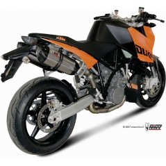 Mivv silencers Mivv SPORT SUONO 2 SLIP-ON Muffler STAINLESS STEEL for KTM 990 SUPERDUKE 2005 - 2011 EC approved Catalyzer is included | KT.002.L7 | mivv_KT002L7 | euronetbike-net