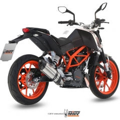 Mivv silencers Mivv SPORT SUONO Imp. compl./Full sys. 1x1 STAINLESS STEEL for KTM 390 DUKE 2013 - 2016 EC approved Catalyzer is included | KT.012.L7 | mivv_KT012L7 | euronetbike-net