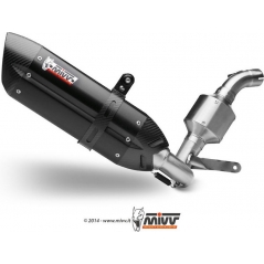 Mivv silencers Mivv SPORT SUONO Imp. compl./Full sys. 1x1 BLACK STAINLESS STEEL for KTM 390 DUKE 2013 - 2016 EC approved Catalyzer is included | KT.012.L9 | mivv_KT012L9 | euronetbike-net