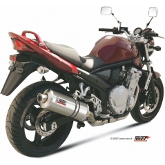 Mivv silencers Mivv SPORT OVAL SLIP-ON Muffler STAINLESS STEEL for SUZUKI GSF 650 BANDIT 2007 - 2015 EC approved | S.030.LX2 | mivv_S030LX2 | euronetbike-net