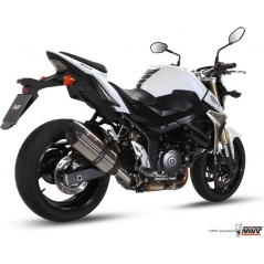 Mivv silencers Mivv SPORT SUONO SLIP-ON Muffler STAINLESS STEEL for SUZUKI GSR 750 2011 - 2016 ECE approved | S.037.L7 | mivv_S037L7 | euronetbike-net