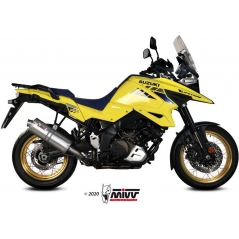 Mivv silencers Mivv SPORT OVAL SLIP-ON Muffler STAINLESS STEEL for SUZUKI DL V-STROM 1000 2014 ECE approved (Euro3/Euro4) | S.042.LX2 | mivv_S042LX2 | euronetbike-net