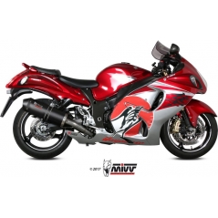 Mivv silencers Mivv SPORT OVAL 2 SLIP-ON Muffler CARBON WITH CARBON CAP for SUZUKI GSX-R 1300 HAYABUSA 2008 ECE approved (Euro3/Euro4) | S.052.LEC | mivv_S052LEC | euronetbike-net