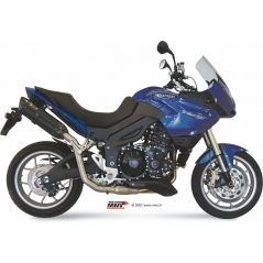 Mivv silencers Mivv SPORT SUONO SLIP-ON Muffler BLACK STAINLESS STEEL for TRIUMPH TIGER 1050 2007 - 2013 EC approved Catalyzer is included | T.007.L9 | mivv_T007L9 | euronetbike-net
