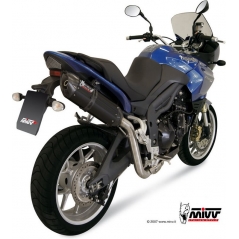 Mivv silencers Mivv SPORT SUONO SLIP-ON Muffler BLACK STAINLESS STEEL for TRIUMPH TIGER 1050 2007 - 2013 EC approved Catalyzer is included | T.007.L9 | mivv_T007L9 | euronetbike-net