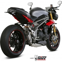 Mivv silencers Mivv SPORT SUONO SLIP-ON Muffler STAINLESS STEEL for TRIUMPH SPEED TRIPLE 2016 - 2017 EC approved (Euro4) | T.016.L7 | mivv_T016L7 | euronetbike-net