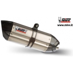 Mivv silencers Mivv SPORT SUONO SLIP-ON Muffler STAINLESS STEEL for SUZUKI GSR 750 2011 - 2016 ECE approved | S.037.L7 | mivv_S037L7 | euronetbike-net