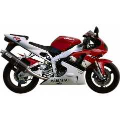 Mivv silencers Mivv SPORT OVAL SLIP-ON Muffler CARBONIO/CARBON for YAMAHA YZF 1000 R1 1998 - 2001 EC approved | Y.001.L3 | mivv_Y001L3 | euronetbike-net